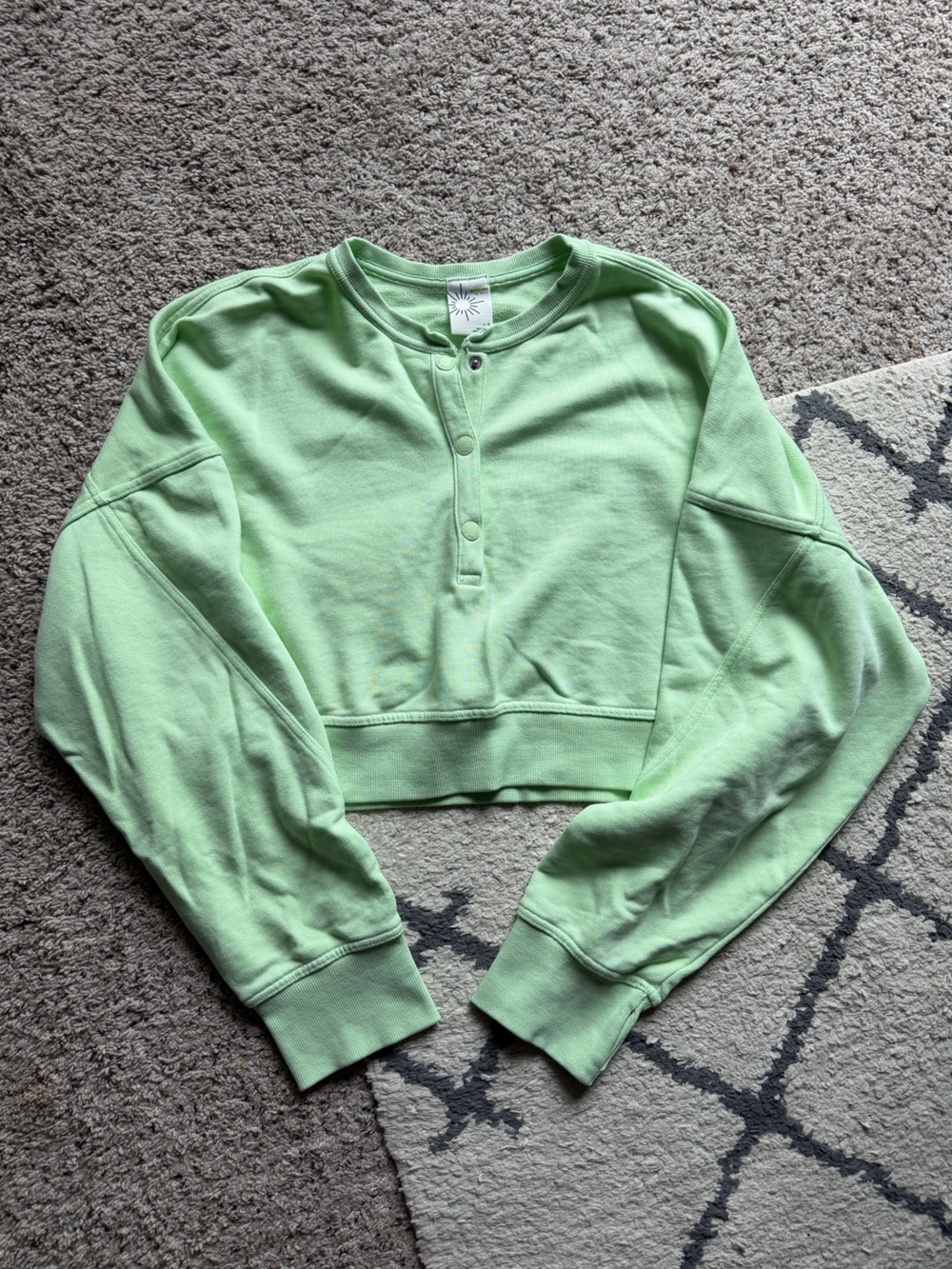 OFFLINE by Aerie Throwback Snap Crewneck Sweatshirt - Picture 2 of 6